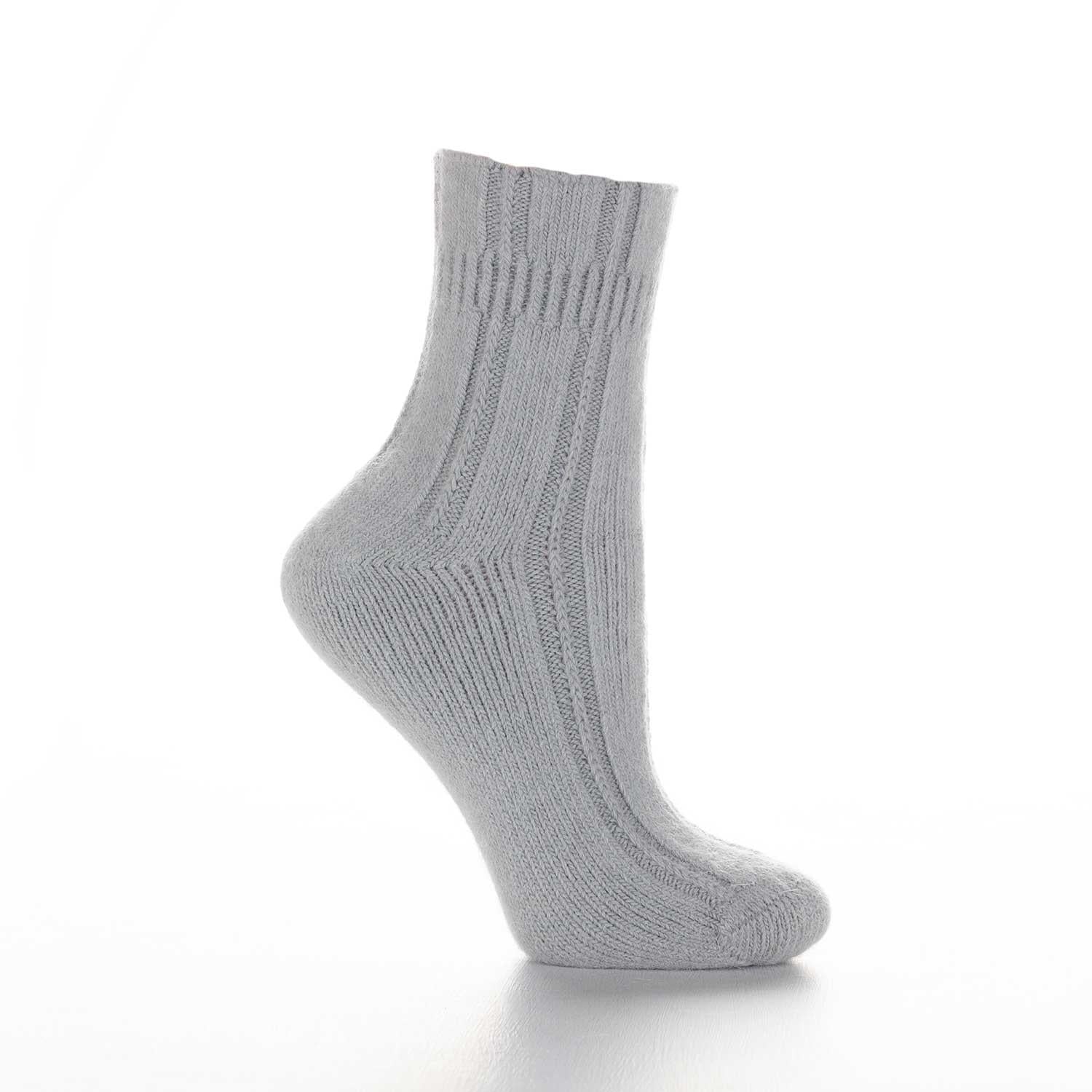 Angora Bed Socks. Ankle socks made with a blend of Angora fibres, with ...