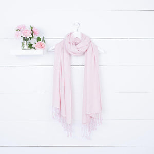 pink cashmere pashmina