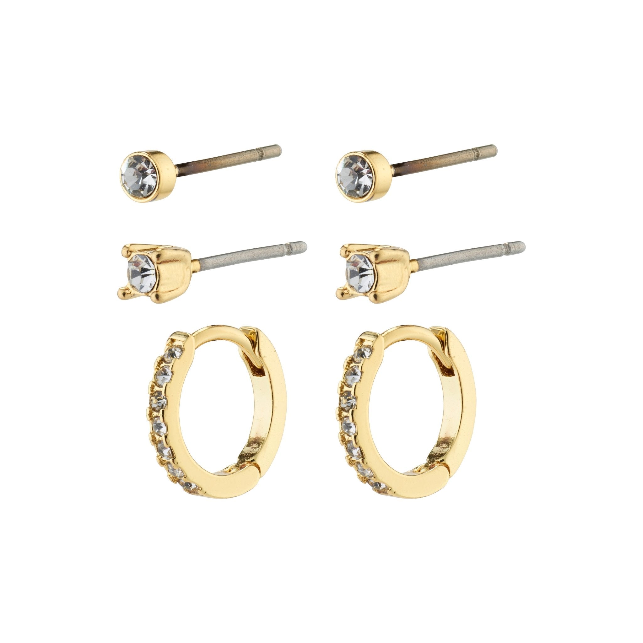 Sia Recycled Crystal 3-in-1 Earrings Set