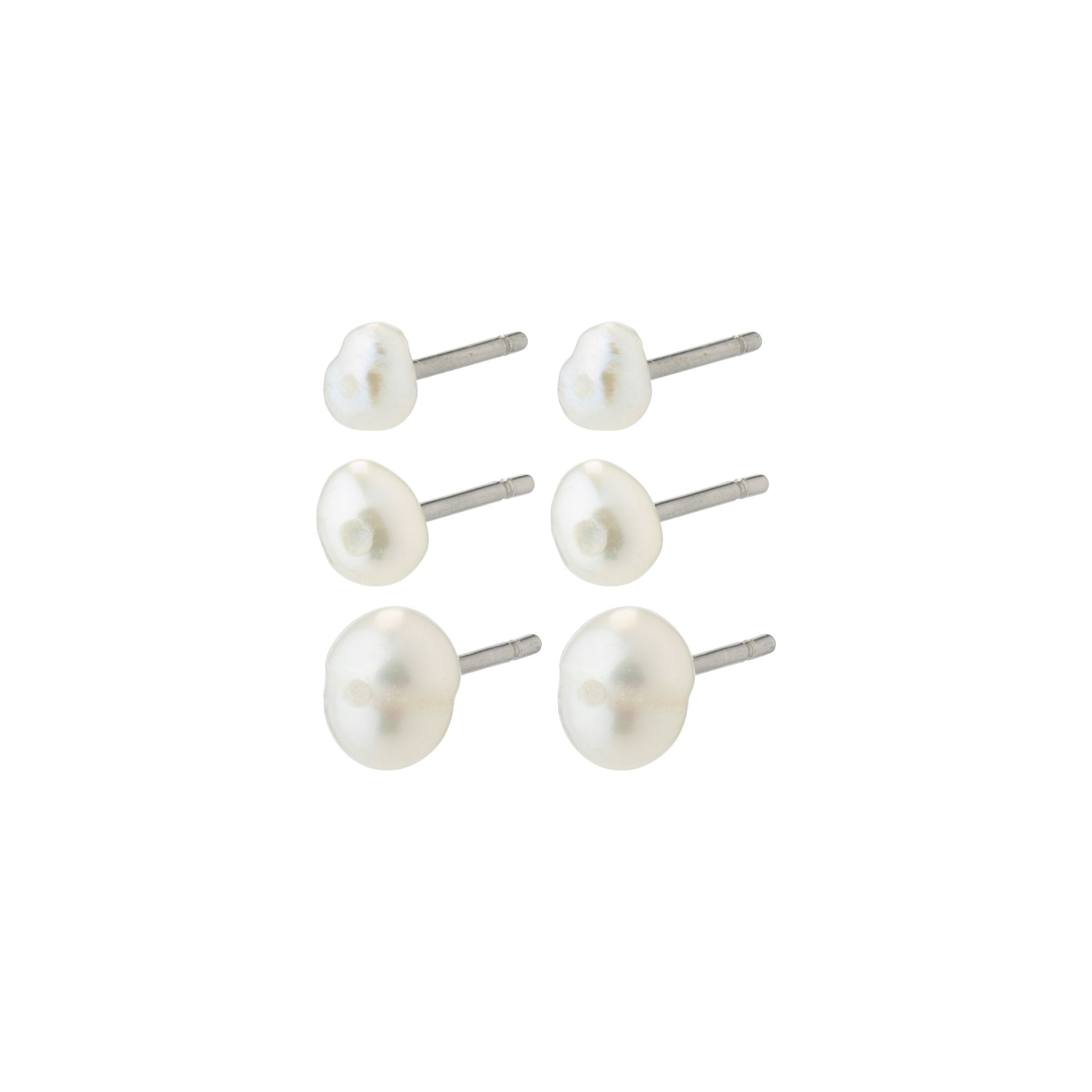 Edil Freshwater Pearl Stud Earrings Set