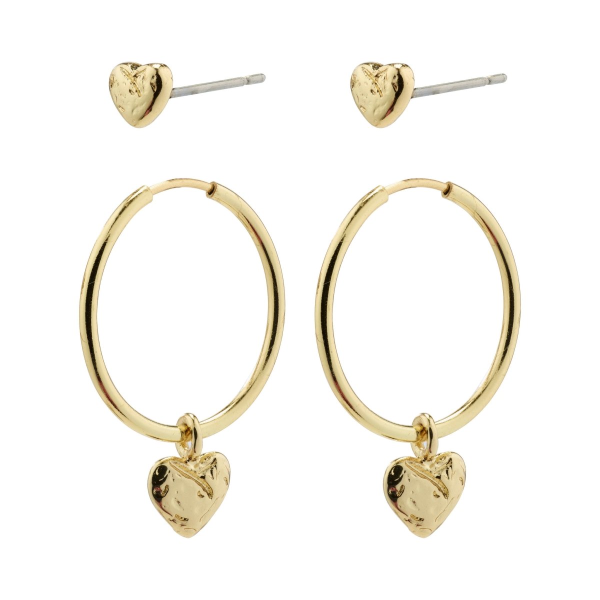 Jayla Heart Earrings Set