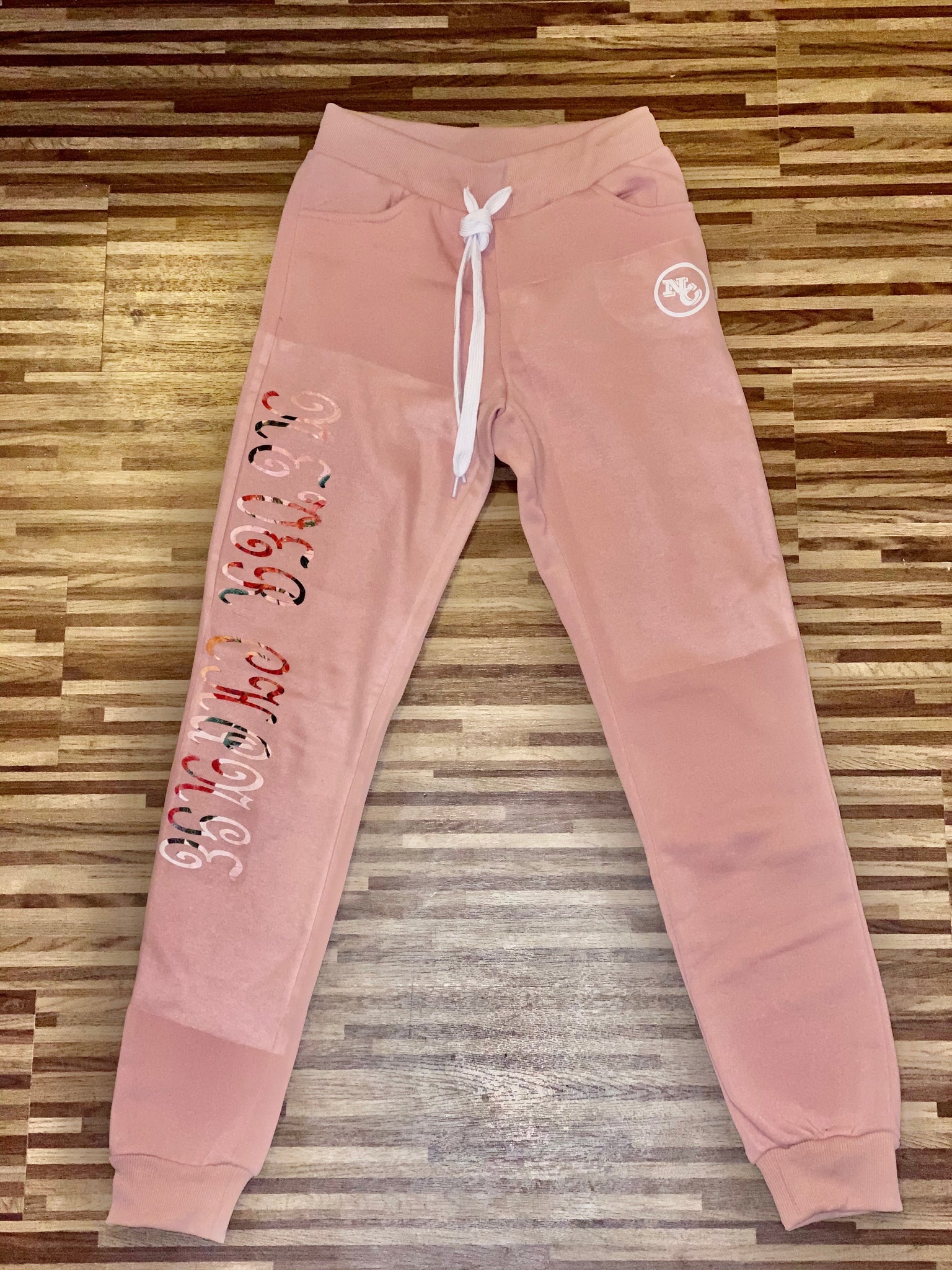 women's floral joggers