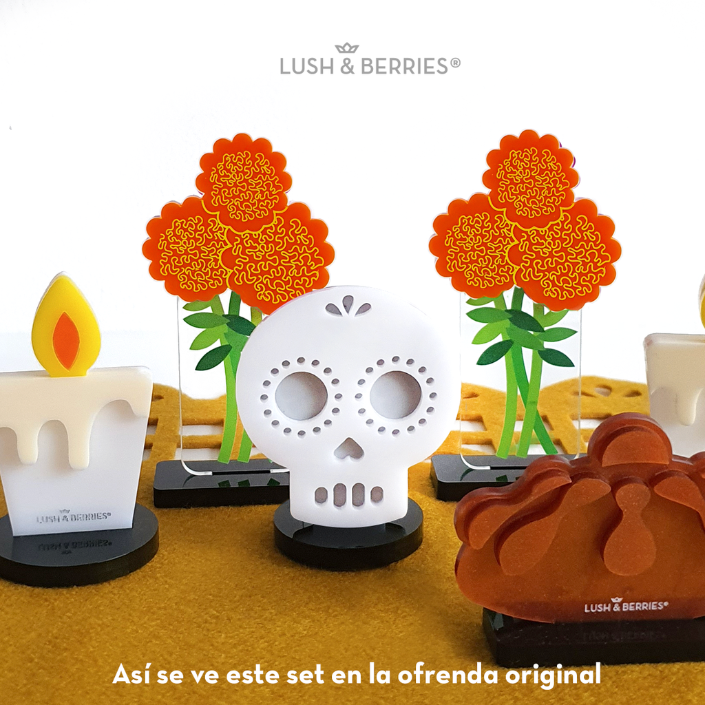 Ofrenda: Set Flores de Cempasúchil (2 piezas) | Lush & Berries MX