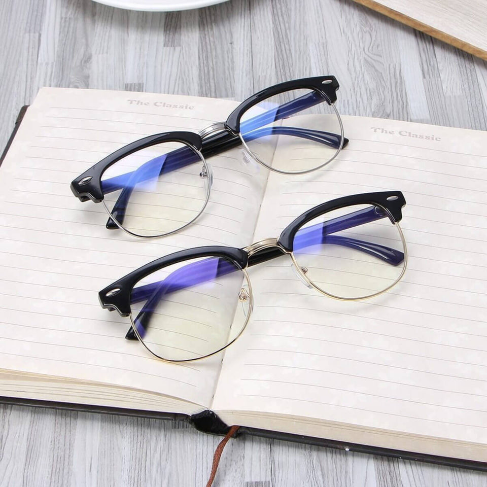Anti-blue Light Anti-radiation Glasses Blue Film Round Glasses To Protect  Eyes Square Frame No Degree Fashion Flat Mirror - AliExpress