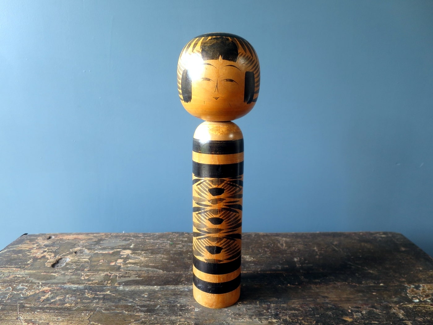 vintage wooden japanese kokeshi dolls