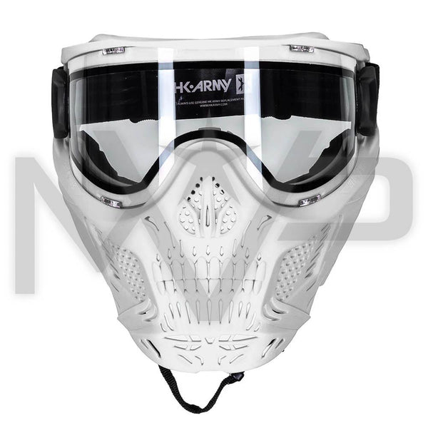 HK Army Skull Mask - White Mask / Ice Lens