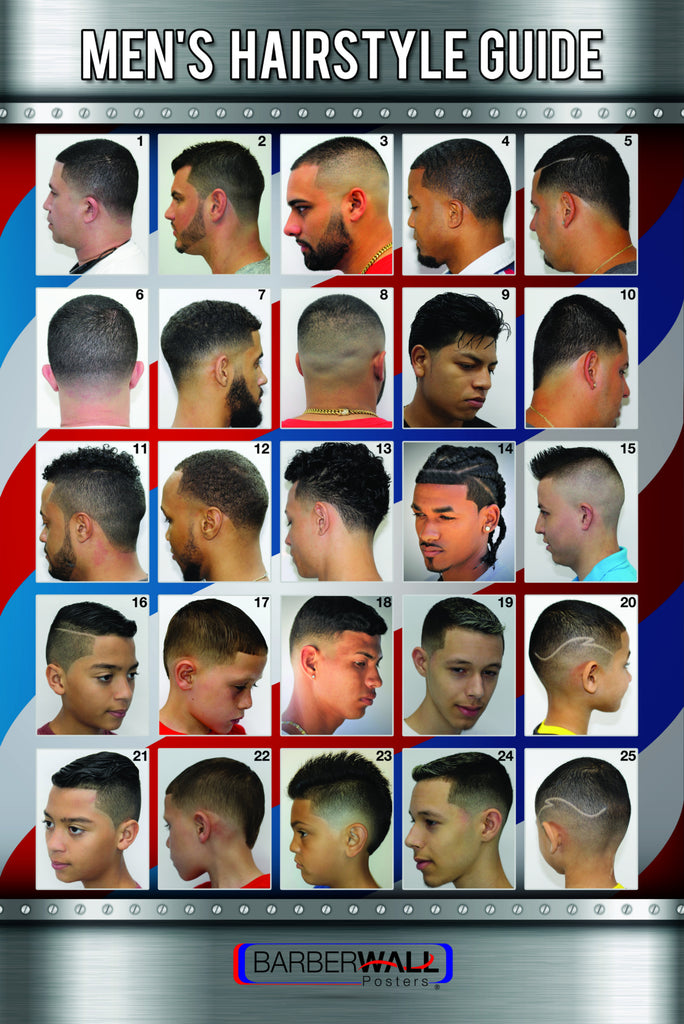 Barber Shop Hairstyles Chart