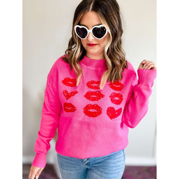 Lip Graphic Sweater