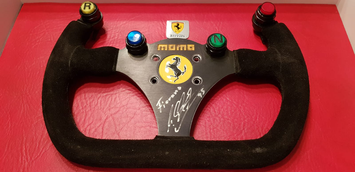 1995 Michael Schumacher test steering wheel – Formula 1 Memorabilia