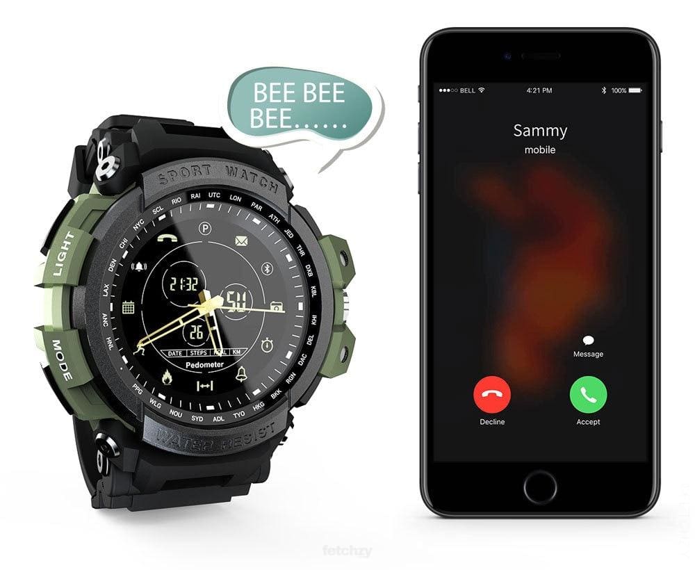 Trendy Hybrid Sports Smart Watch For Professionals. Supports iOS & Android Mobile Phones - SPORTS SMART WATCH FEATURED, HYBRID SMART WATCH,