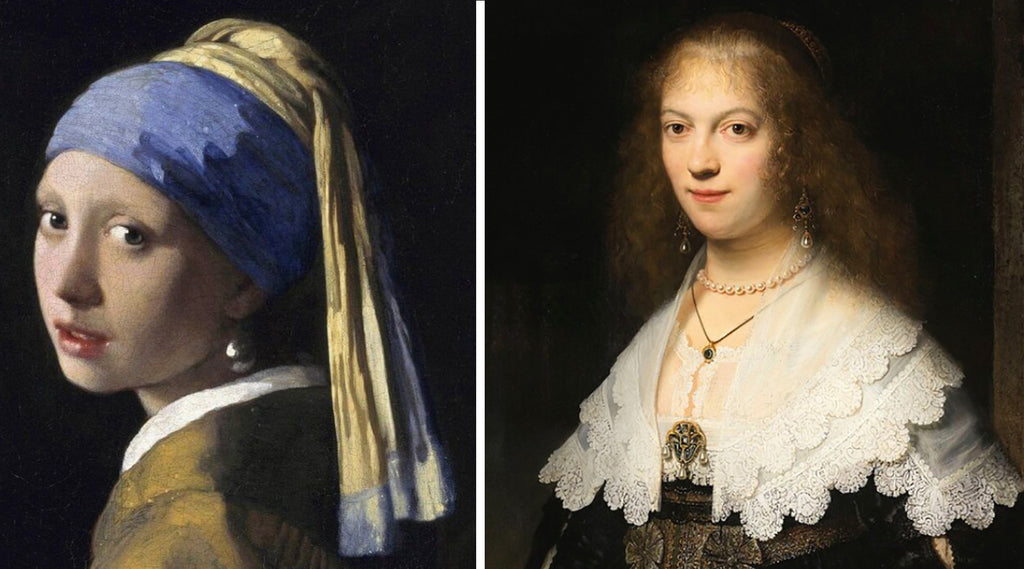 Girl with a Pearl Earring and Portrait of a Woman