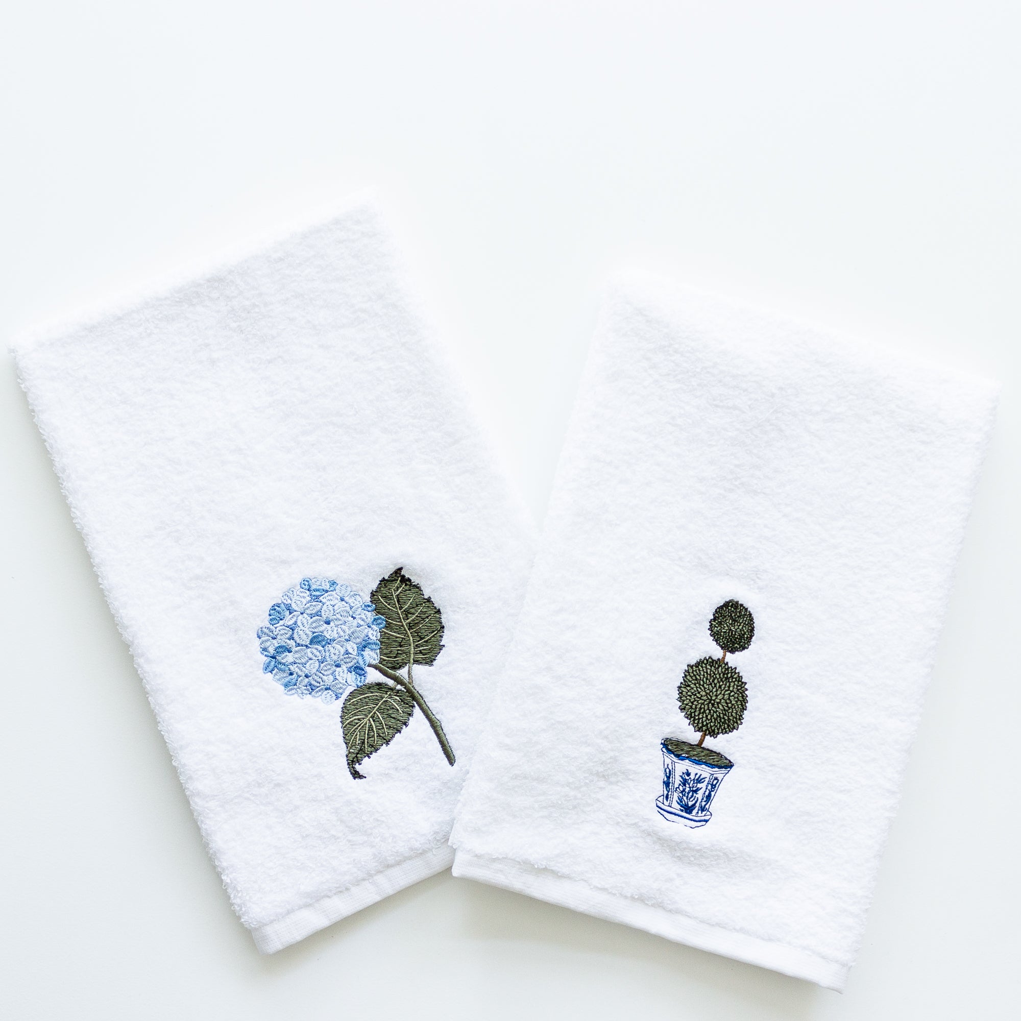 embroidered hand towels