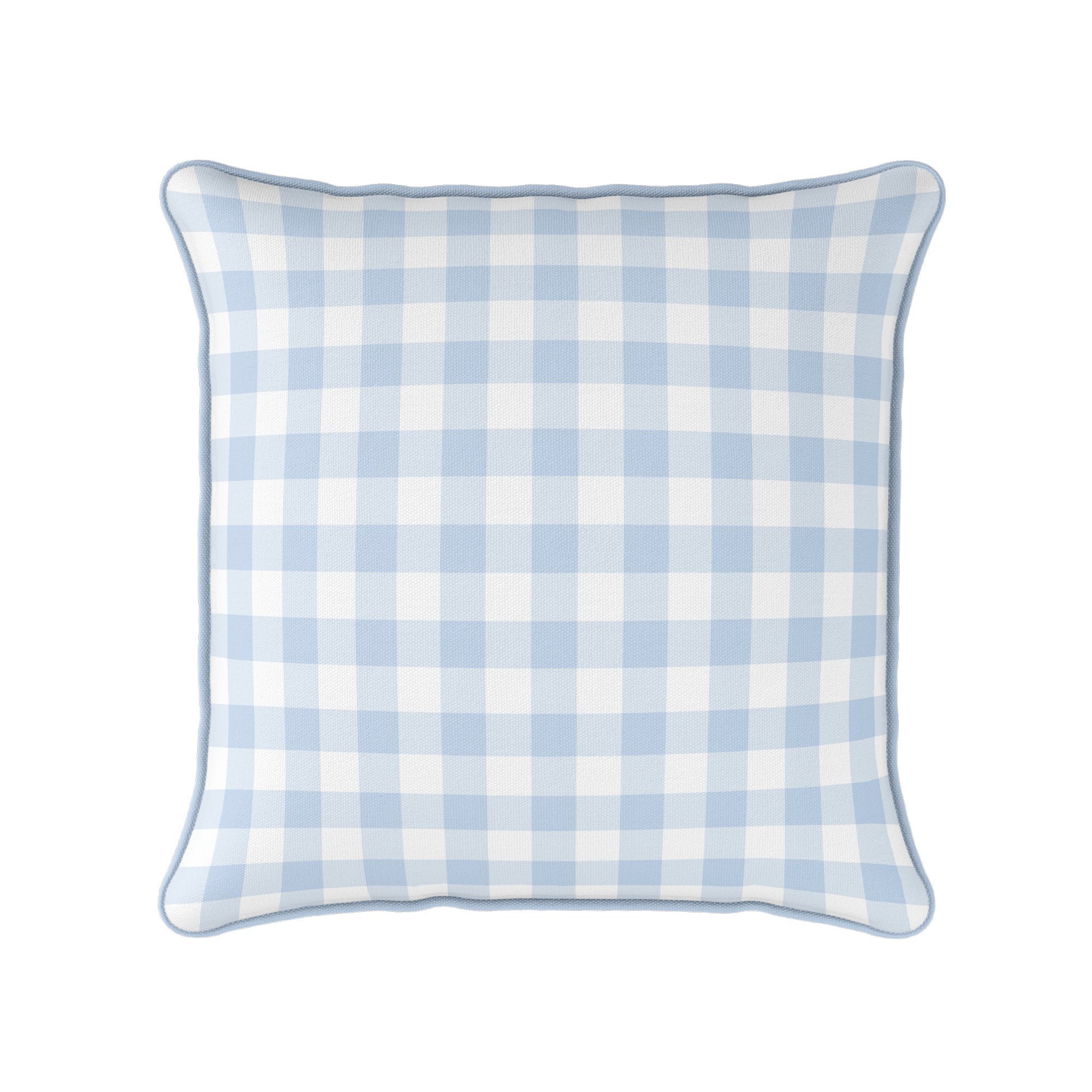 Gingham Check Medium Fabric - Cornflower – Hydrangea Lane Home