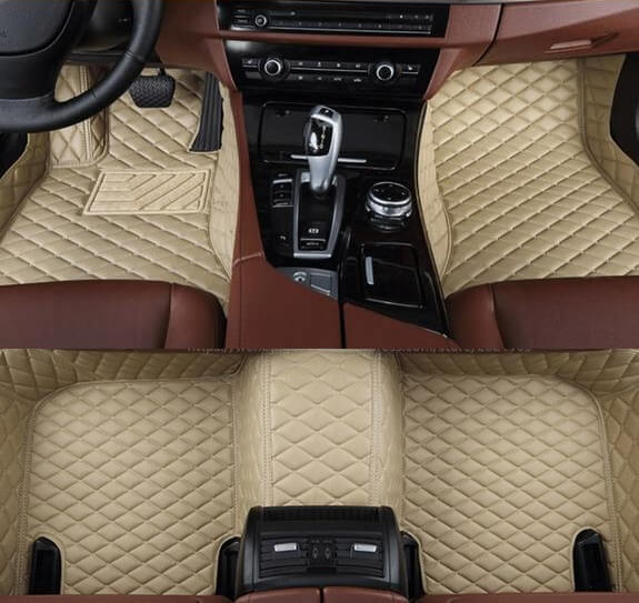 Custom Fitted Car Floor Mats Beige Optical Off Road