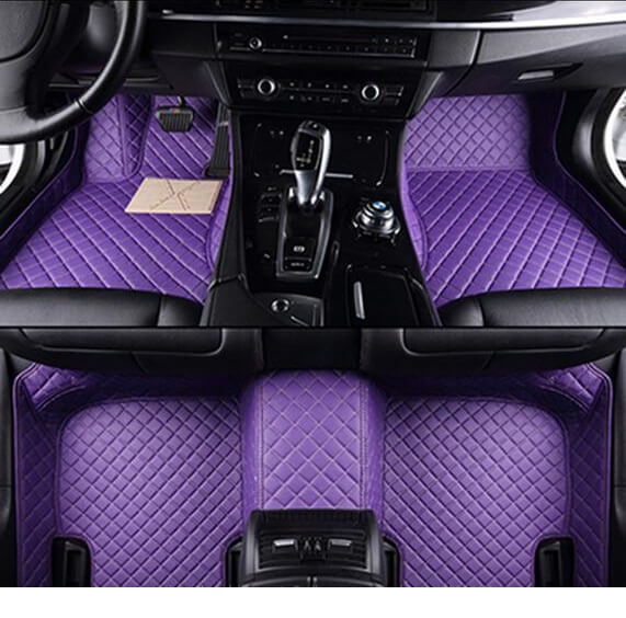 Custom Fitted Car Floor Mats Purple Optical Off Road