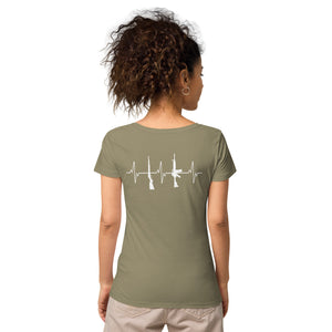 Gun Heartbeat Women’s Organic T-shirt