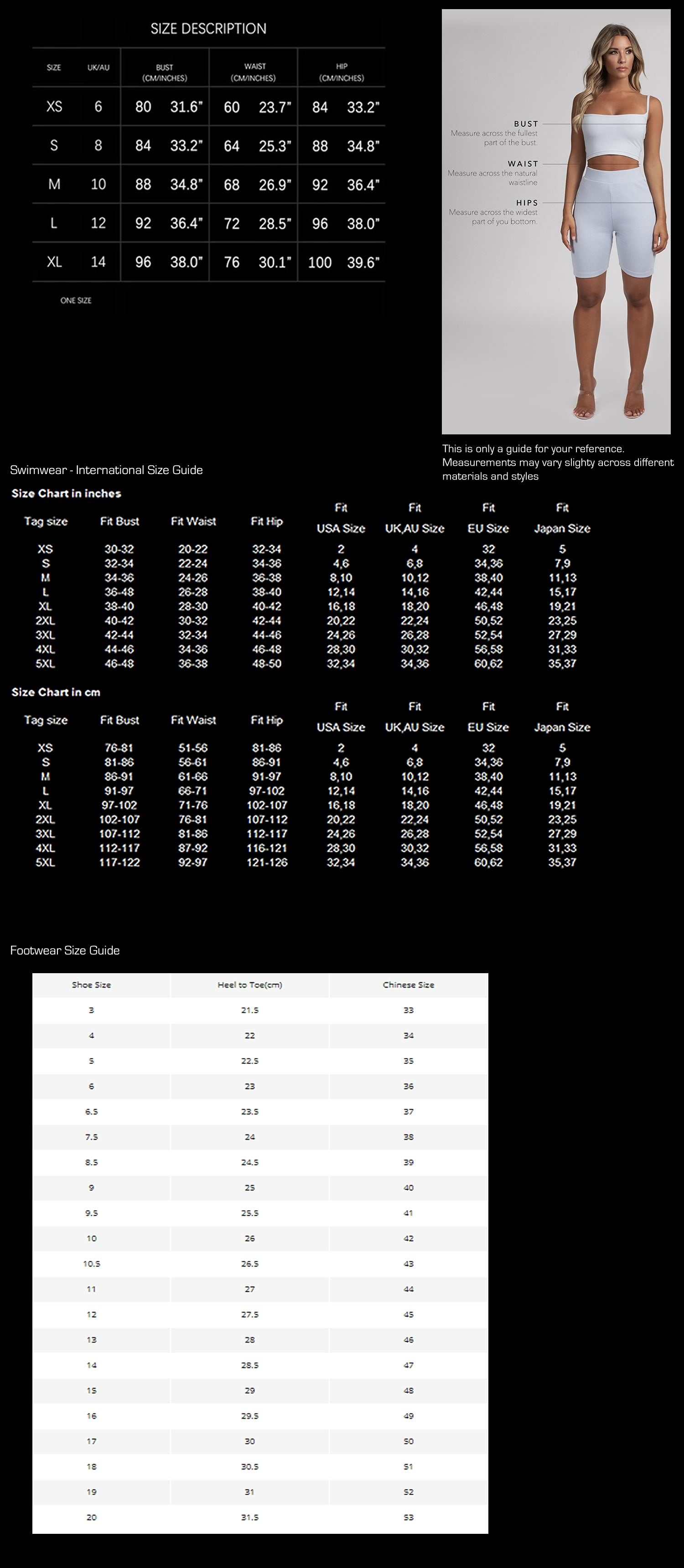 Flip Flop Labs Size Guide