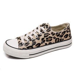 leopard canvas sneakers