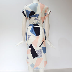 Midi Dresses Print Summer Loose Plus Size Dress Boho Beach Dress Batwing Sleeve - Center Of Treasures
