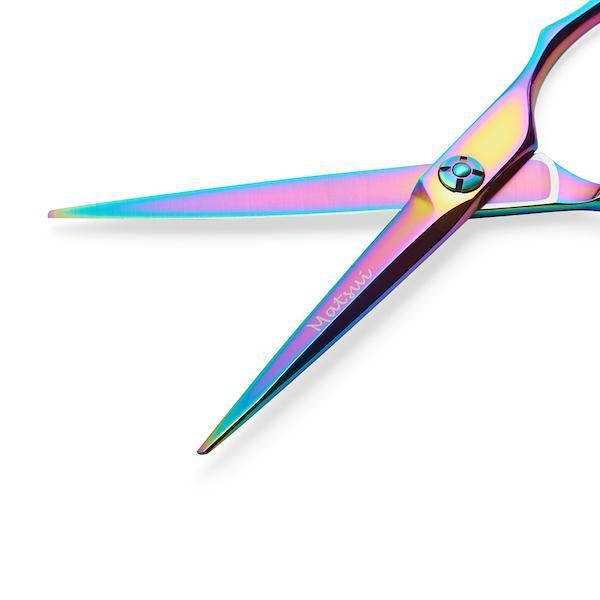 rainbow hair cutting scissors
