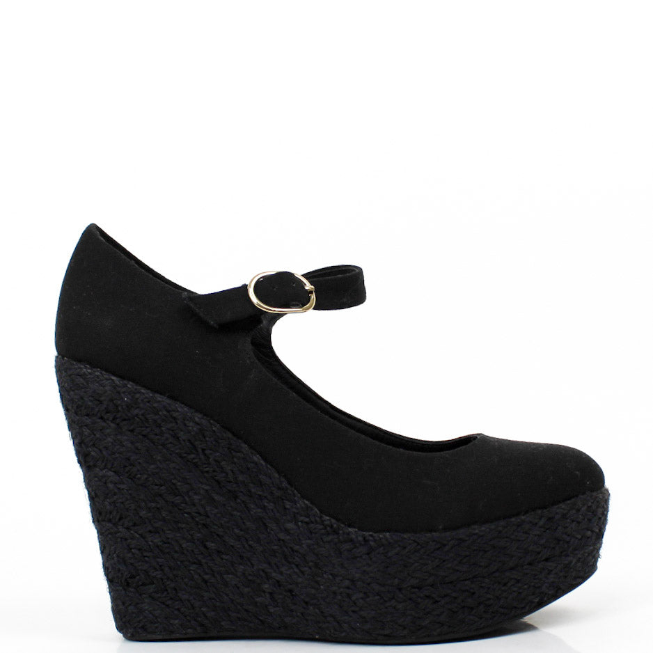 Vegan Ladies' Mary Jane Wedge Heels 