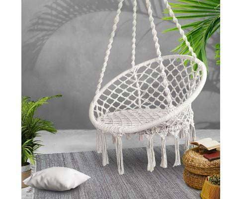hammock swing chair cream