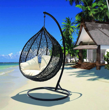 modern hanging egg chair