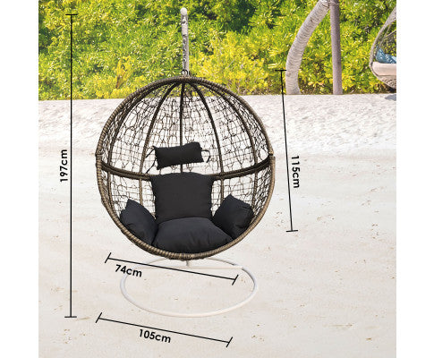 rattan garden egg chairs