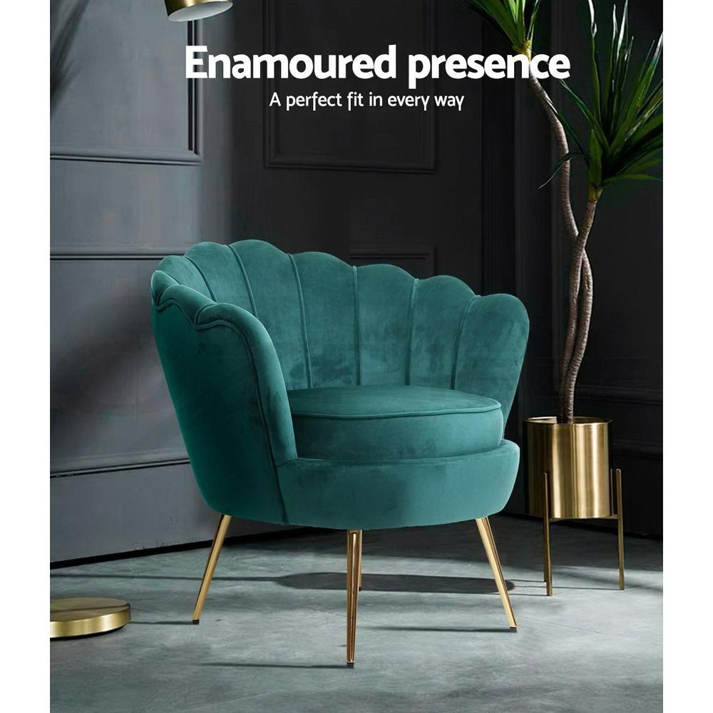 teal accent arm chair