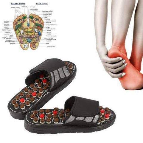 Sandales de massage acupression - Points d'acupression du pieds et soulagement des douleurs - Chausson massage pied