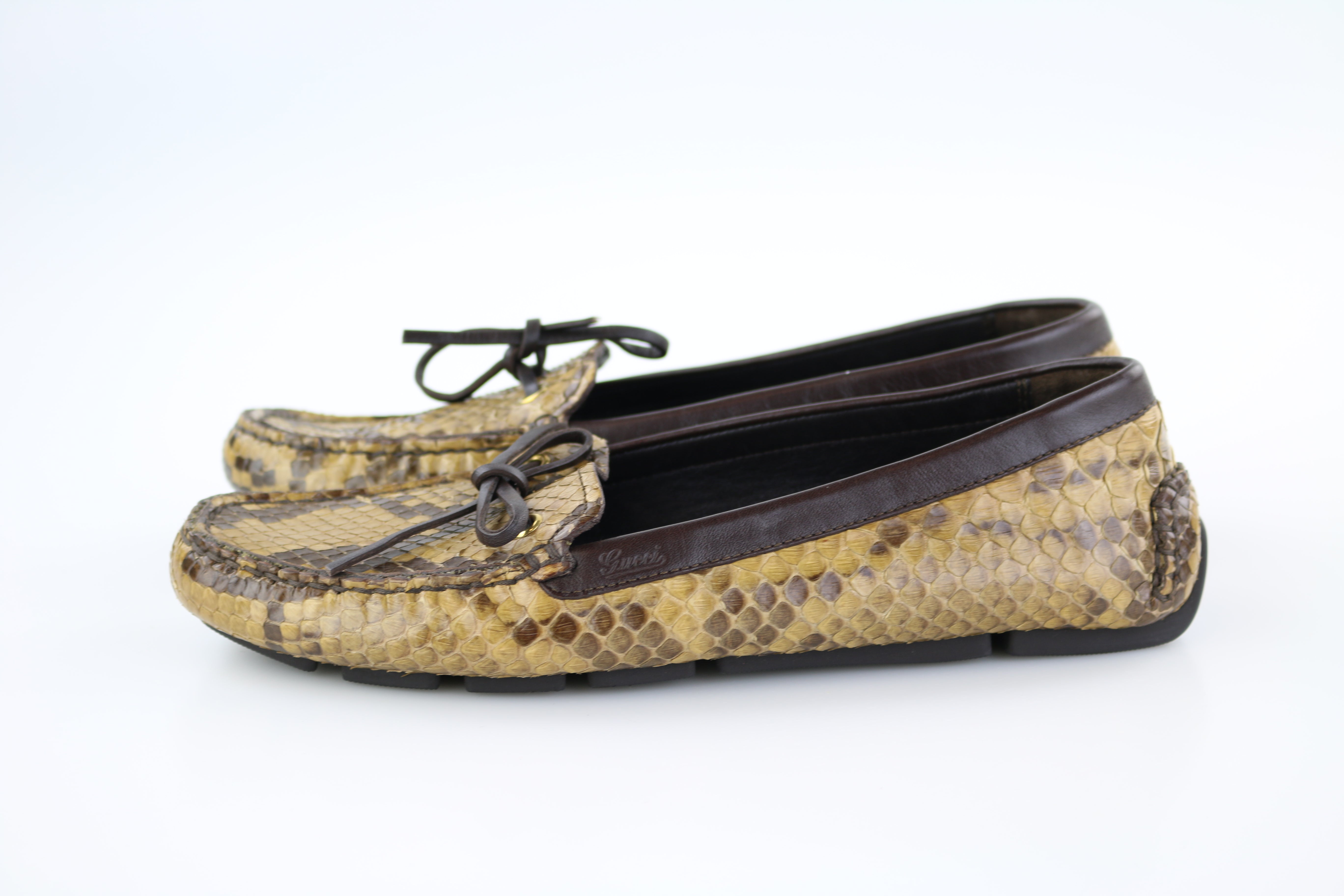 gucci python loafers