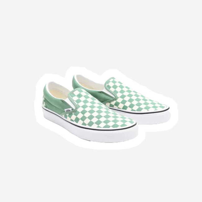 udstilling Luftpost forum Vans Classic Slip-on sko tern grøn/sand ➜ Shop her!
