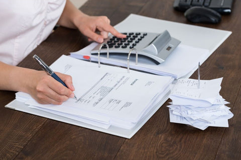 Person Bookkeeping with Receipt Copies