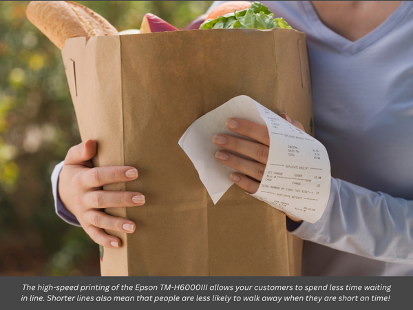 fast receipt printing means less time in line