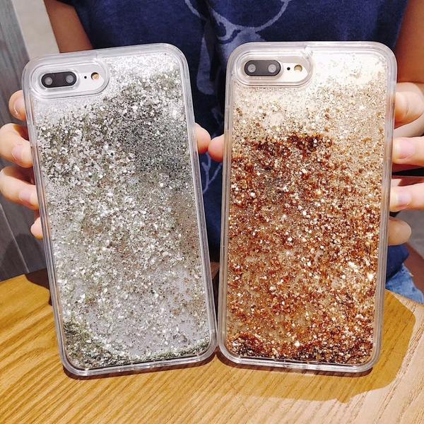 coque iphone xs paillette liquide