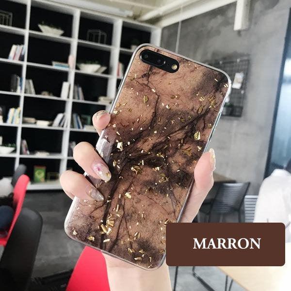coque iphone xs max feuille d'or
