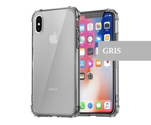 coque iphone xr silicone gris