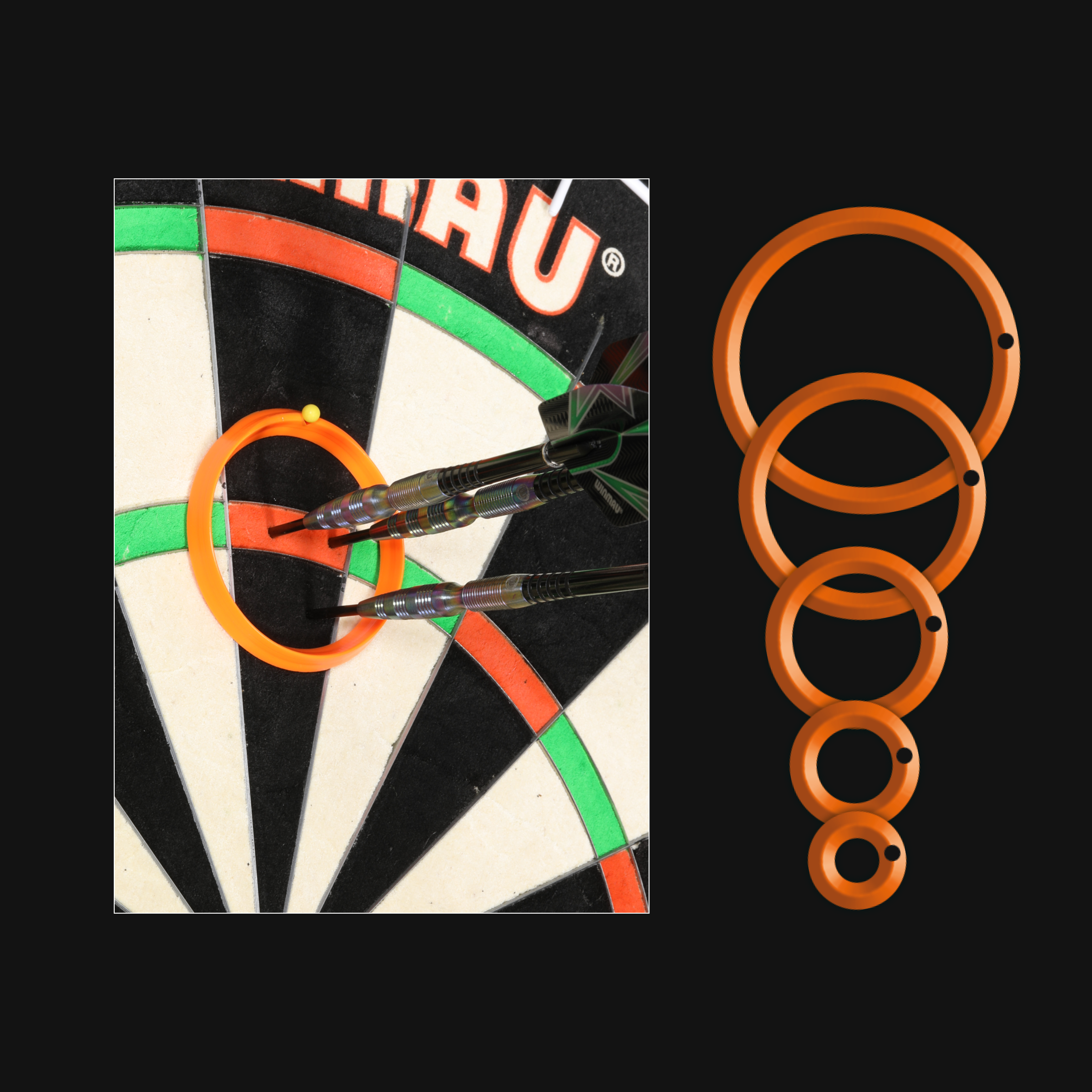 Practice ring; best ever 180 ! The last dart (the top one) I just landed it  on the two darts and boom!! : r/Darts