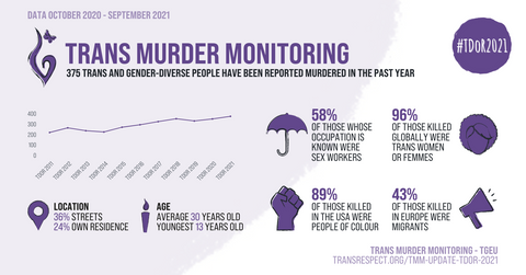 trans murder monitoring infographic. Text transcribed below