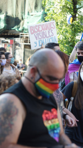 bisexual protest image by Mary Saxaroz on unsplash