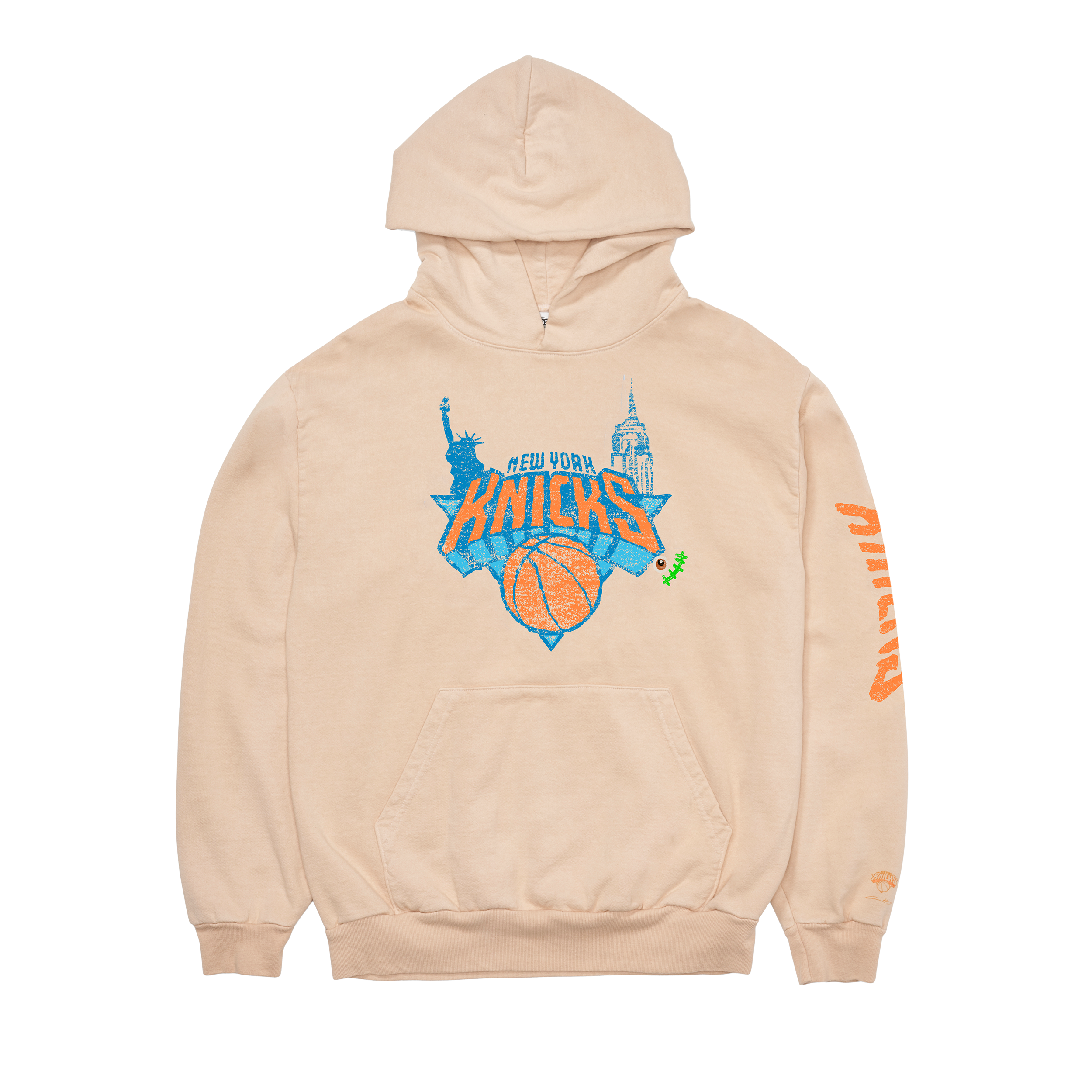 Mitchell & Ness Knicks Cream Hoodie