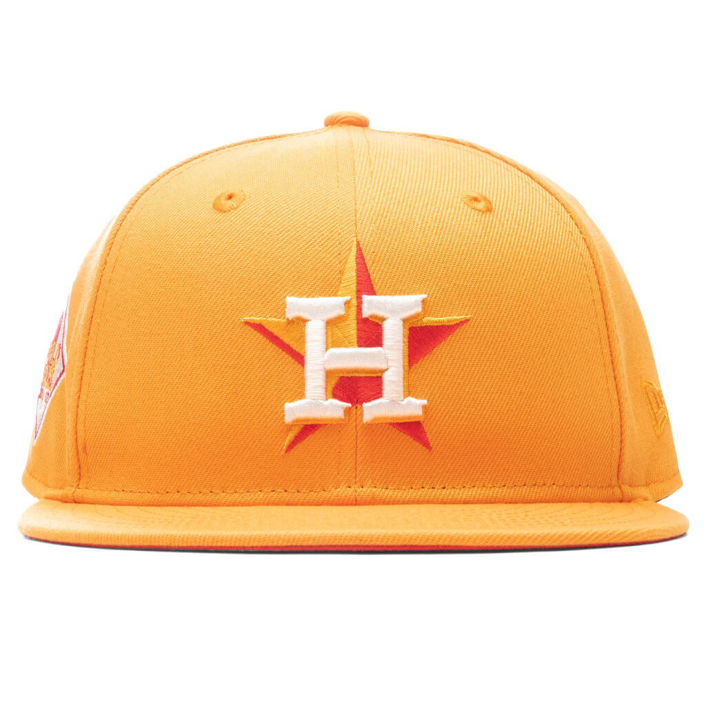 Houston Astros New Era 59FIFTY Fitted Hat - Cream/Orange