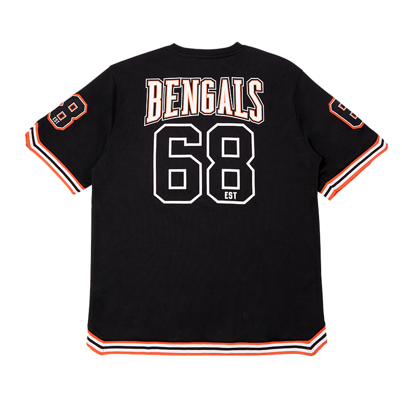 NTWRK - Ultra Game Cincinnati Bengals Hardline Short Sleeve Jersey-XL