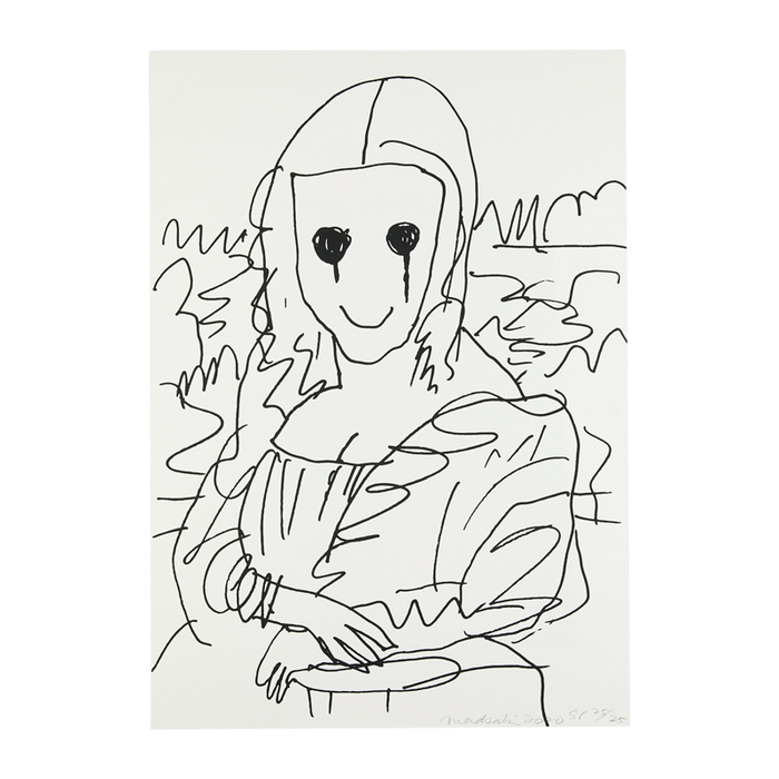 MADSAKI Coffee Break Drawing Mona Lisa - 美術品