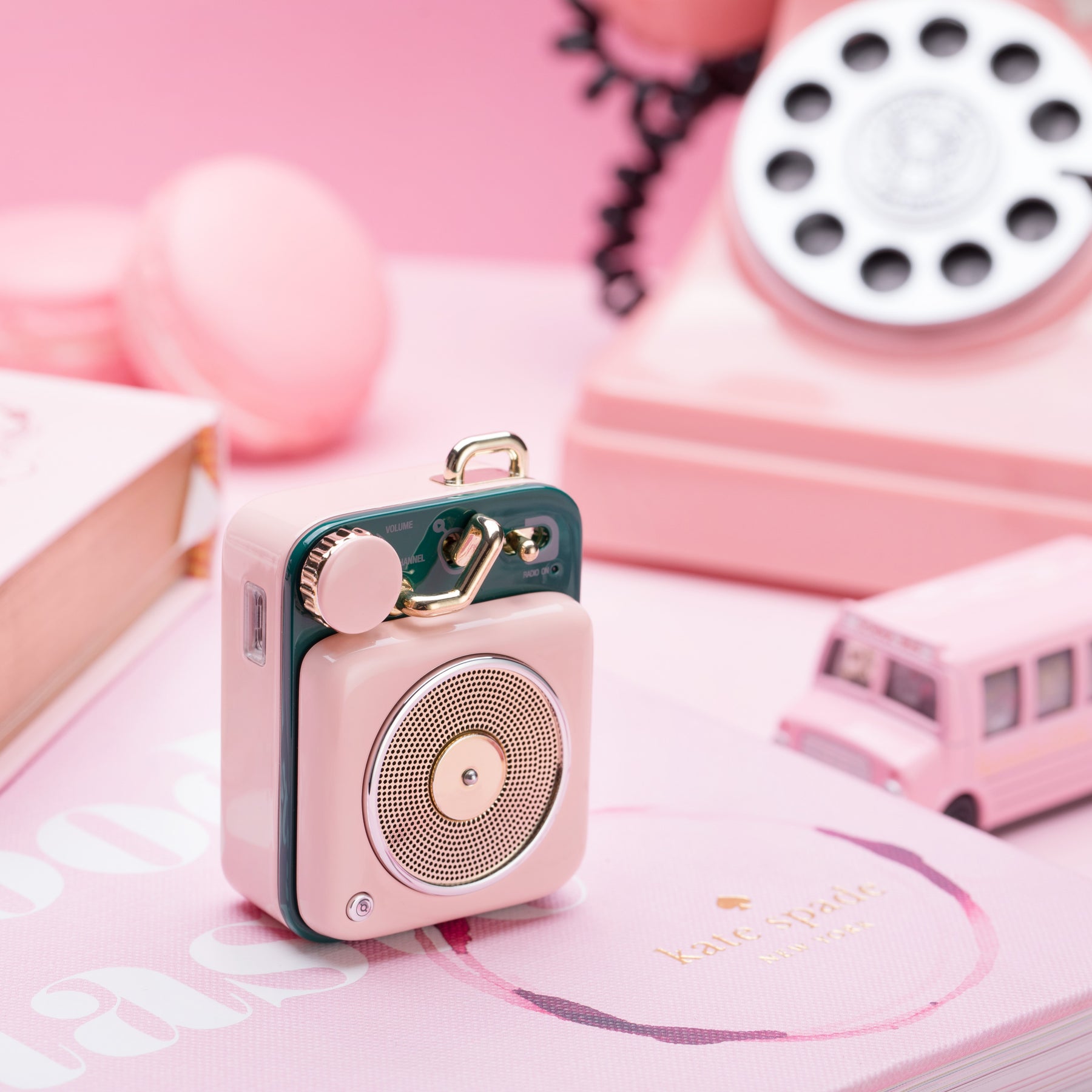 MUZEN Button Mini Portable Wireless Bluetooth Speaker-Candy Pink