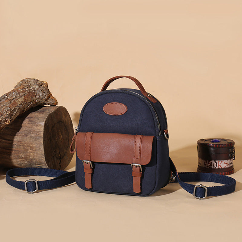 small blue rucksack