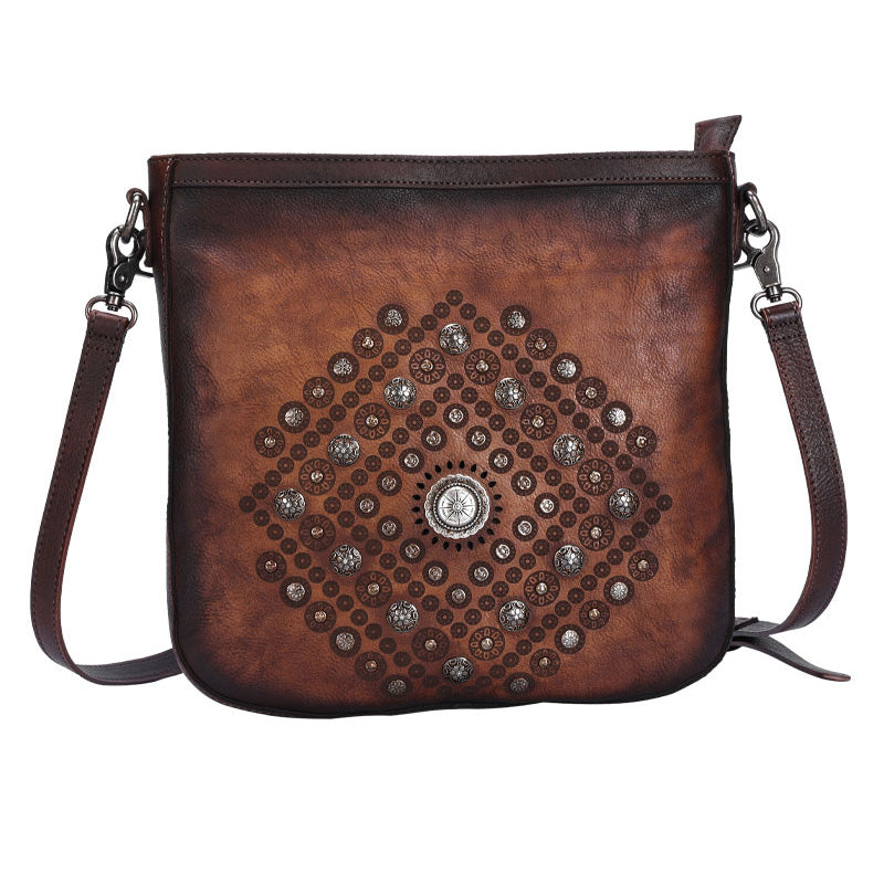 leather crossbody satchel