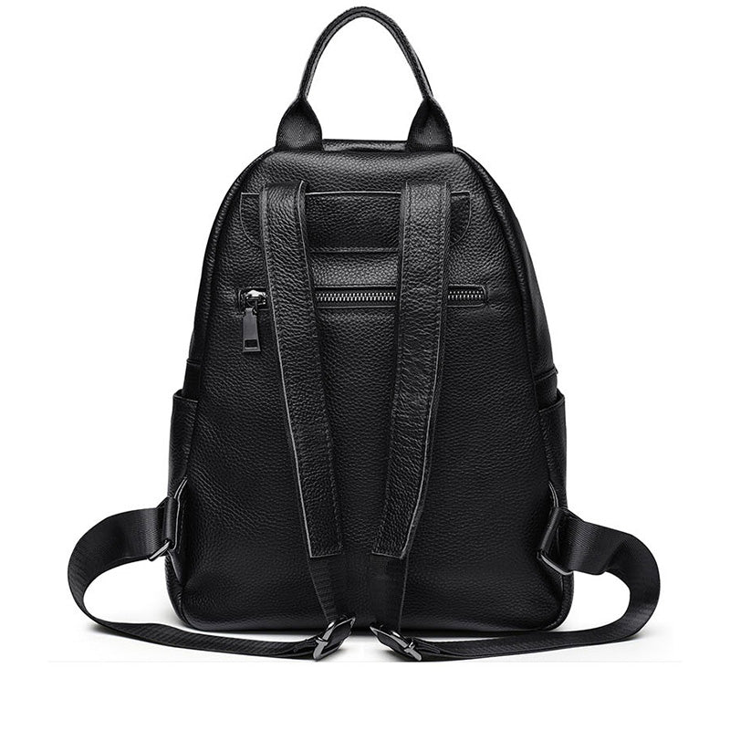 Cute Womens Soft Black Leather Backpack Purse Cool Backpacks for Women ...