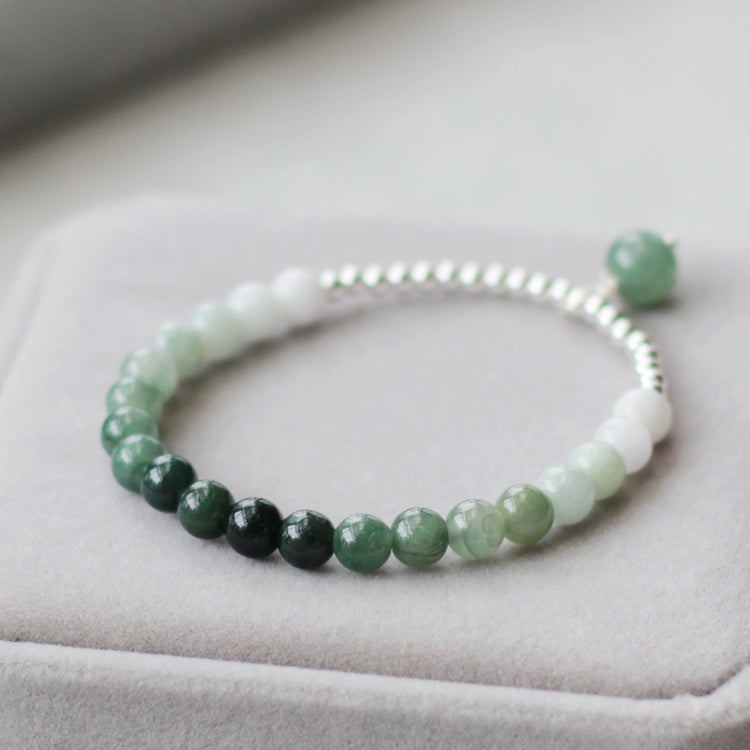 green jade bead bracelet