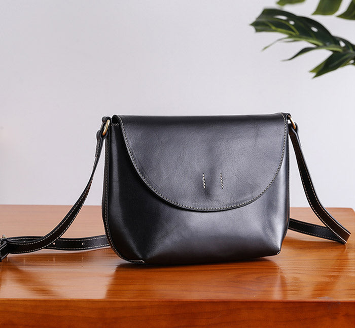 Minimalist Women Brown Leather Satchel Bag Crossbody Bags Purses for W ...